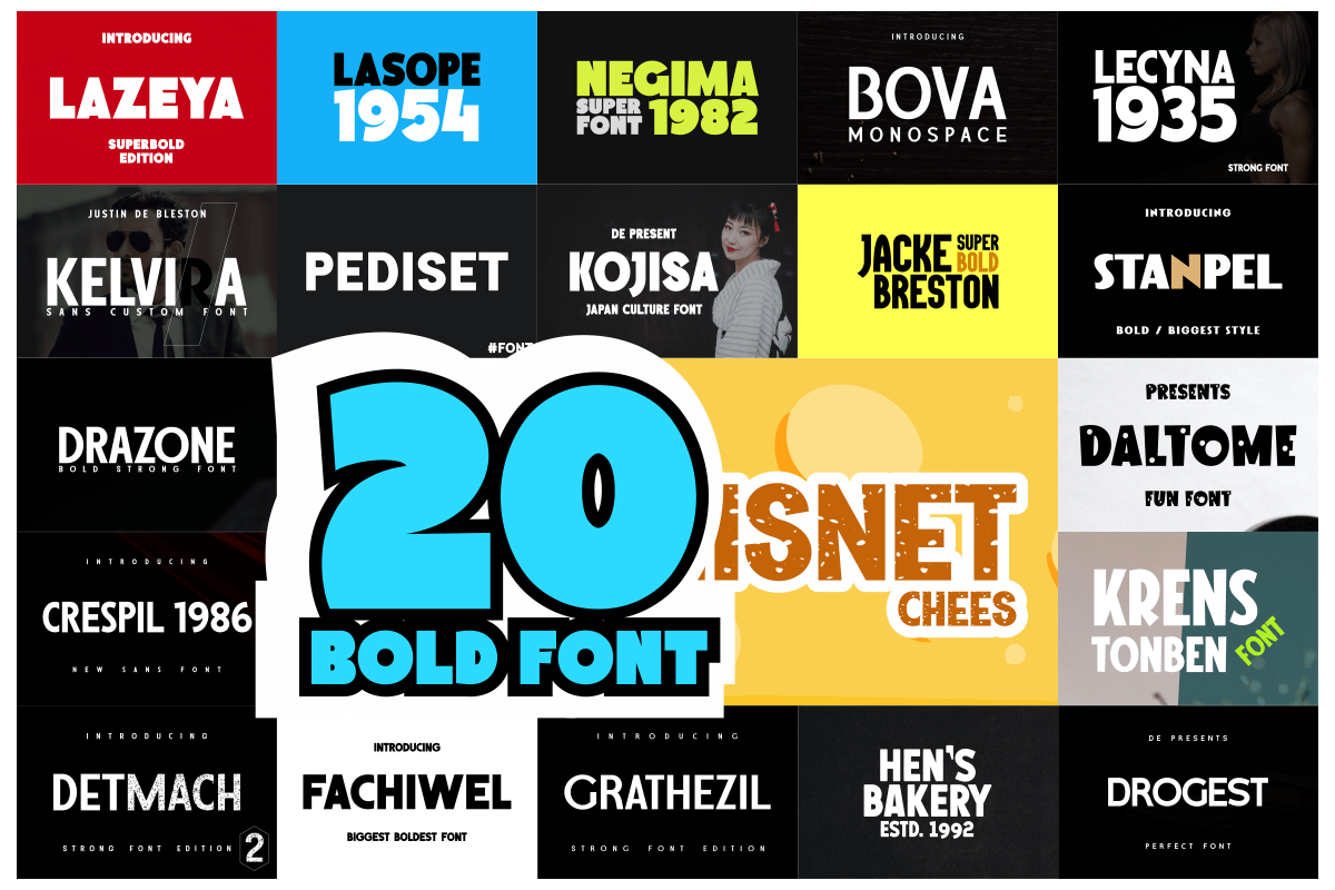 Impact Font Bundle - Bold Sans Font Bundle