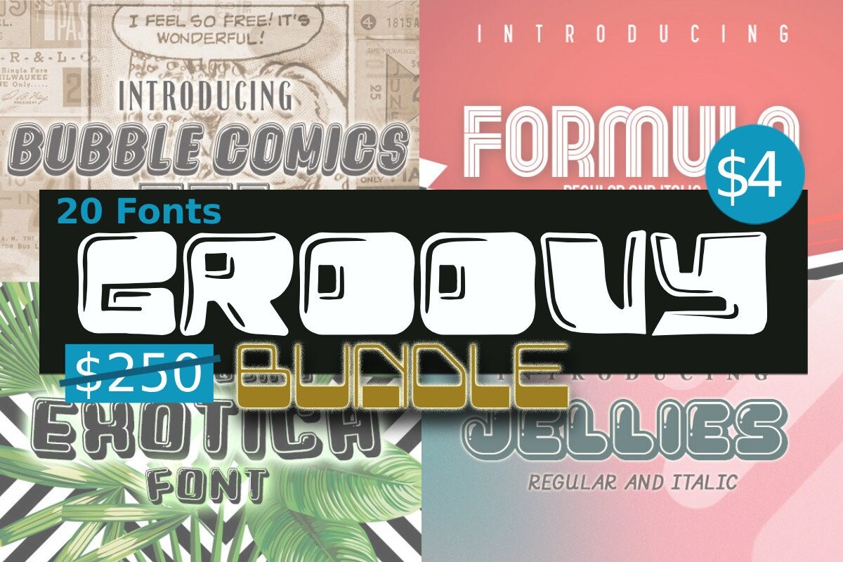 Groovy Font Bundle - Groovy Font Bundle