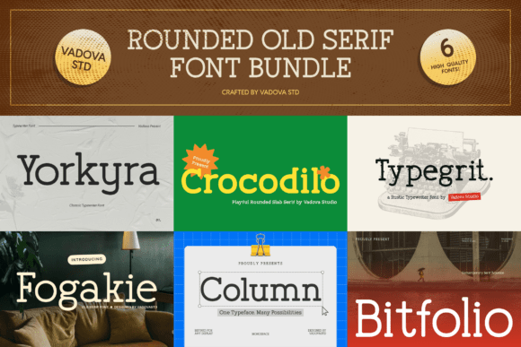 Old Design Font Bundle - Rounded Old Font